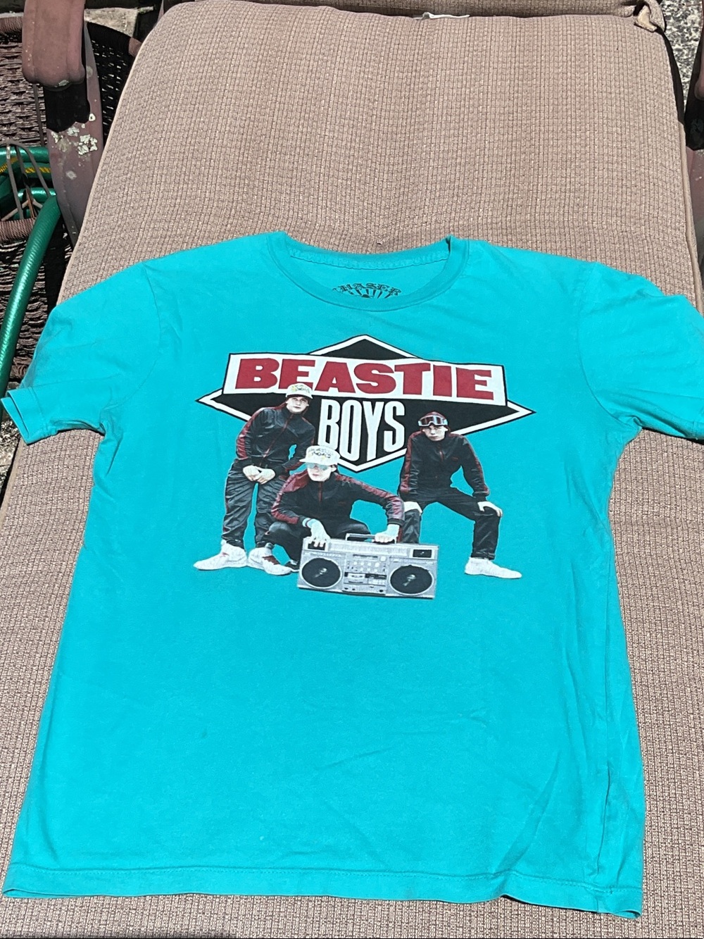 Beastie Boys Chaser Teal Graphic Logo Tee